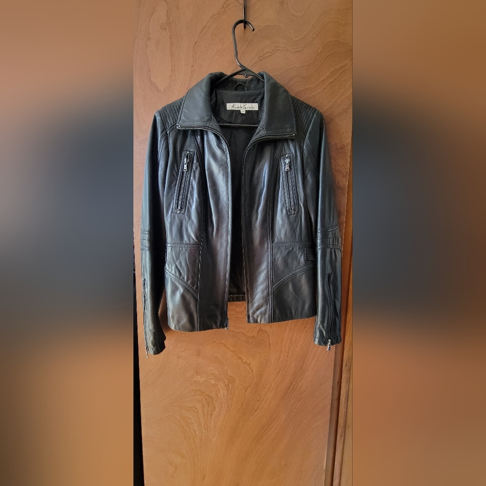 Kenneth Cole Soft 100% Leather Jacket